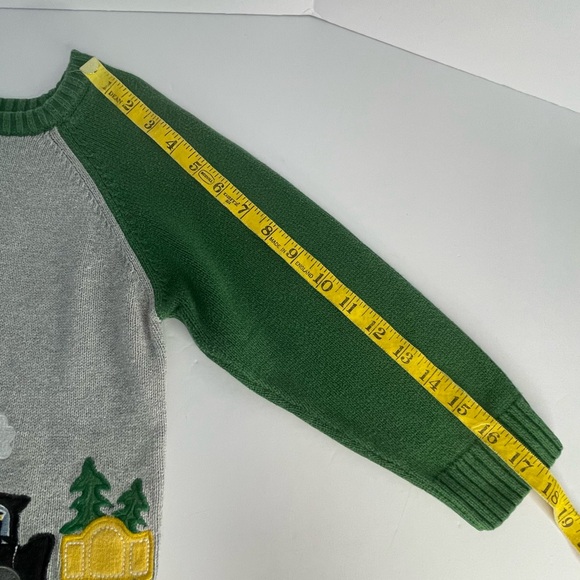 Gymboree Penguin Train North Pole Sweater Knit Pullover Color Block Size 3T - Picture 11 of 11